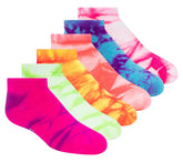 Skechers online / 6 Pack Girls' Tie Dye Fashion Socks