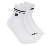 Skechers outlet / 3 Pack Girls' Low Crew Ribbed Socks