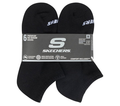 Women|Men Skechers 6 Pack Core Low Cut Medium Socks