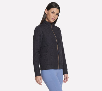 Women Skechers GO WALK Everywhere Cozy Fit Diamond Jacket