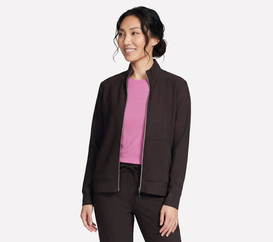 Women Skechers GO Luxe Rib Everyday Full Zip Jacket