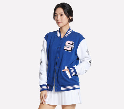 Women Skechers Varsity Jacket