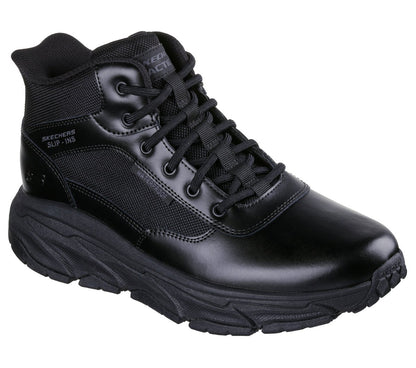 Men Skechers Slip-in Work Waterproof Slip-Resistant: D'Lux Journey - Redron