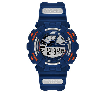 Men Skechers Digital Blue Watch