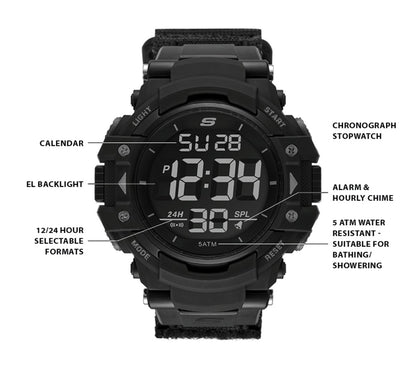 Men Skechers Keats Digital Watch