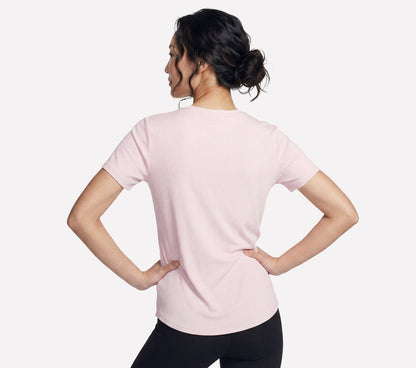 Women Skechers GO WALK Luxe Rib Tee