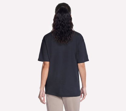 Women Skechers Script Diamond Studded Short Sleeve Tee