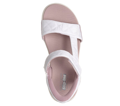 Women Skechers Slip-ins: GO WALK Glide-Step 2.0 Sandal - Cozy Fit Jada