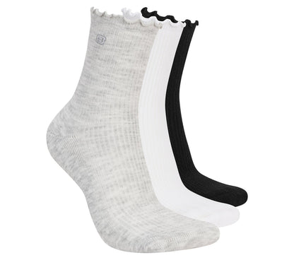 Women Skechers 3 Pack Women's Ankle Lettuce Socks