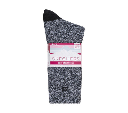 Women Skechers Super Soft Boot Crew Socks - 3 Pack