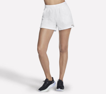 Women Skechers GO WALK Cozy Fit Diamond 4 Inch Short