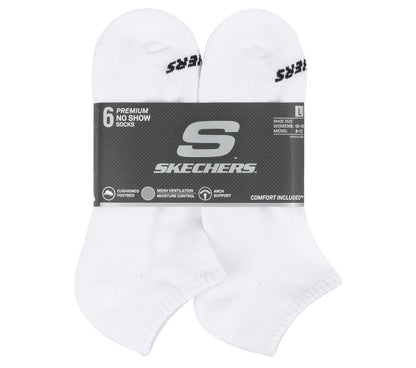 Men Skechers 6 Pack Core Low Cut Large Socks
