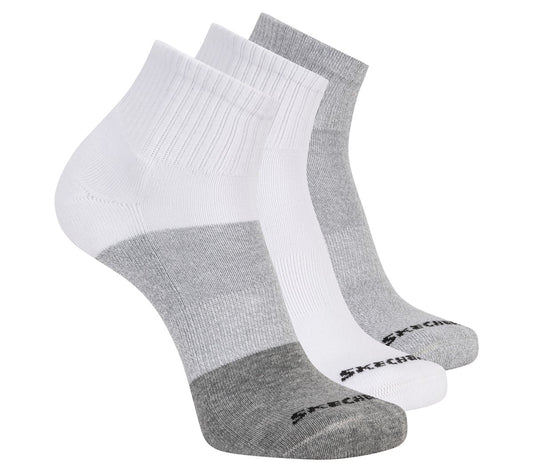 Men Skechers 3 Pack Men's Colorblock Quarter Socks