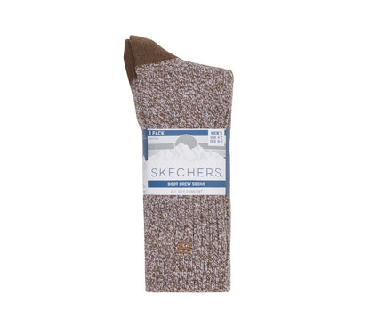 Men Skechers Super Soft Boot Crew Socks - 3 Pack