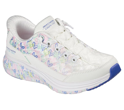 Kids Skechers Slip-ins JGoldcrown: Contour Foam - Cozy Fit Love Notes