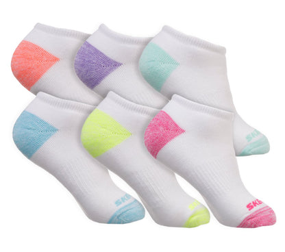 Kids Skechers 6 Pack Low Cut Walking Socks