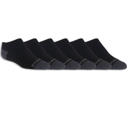 Kids Skechers 6 Pack Boys' No Show Socks